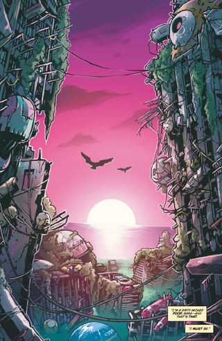 Illustration for article titled Angelic uses art, humor, and monkeys to sell a serious comic